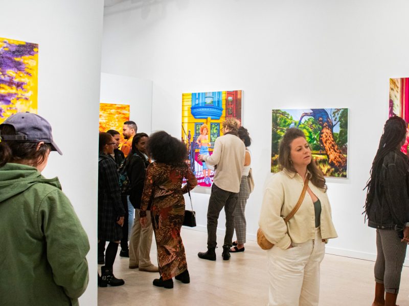 Artist Tabitha Whitley attends the Tabitha Whitley Solo Show Exhibit Opening, The Untitled Space