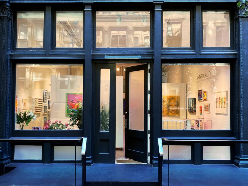 The Untitled Space gallery, 45 Lispenard Street, NY, NY 10013.  "Art4Equality x Life, Liberty, The Pursuit of Happiness" Group Exhibition